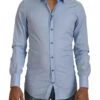 Dolce & Gabbana Light Blue Cotton Slim Fit Dress Men's Shirt (Pre-Owned) 1 Dolce & Gabbana Light Blue Cotton Slim Fit Dress Men's Shirt (Pre-Owned) -Lux Lair Store 8721748