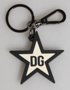 Dolce & Gabbana White Black DG Logo Star Rubber Men's Keychain Men's Keyring 7 Dolce & Gabbana White Black DG Logo Star Rubber Men's Keychain Men's Keyring -Lux Lair Store 8746439