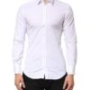 Dolce & Gabbana White GOLD Cotton Long Sleeves Dress Men Men's Shirt (Pre-Owned)