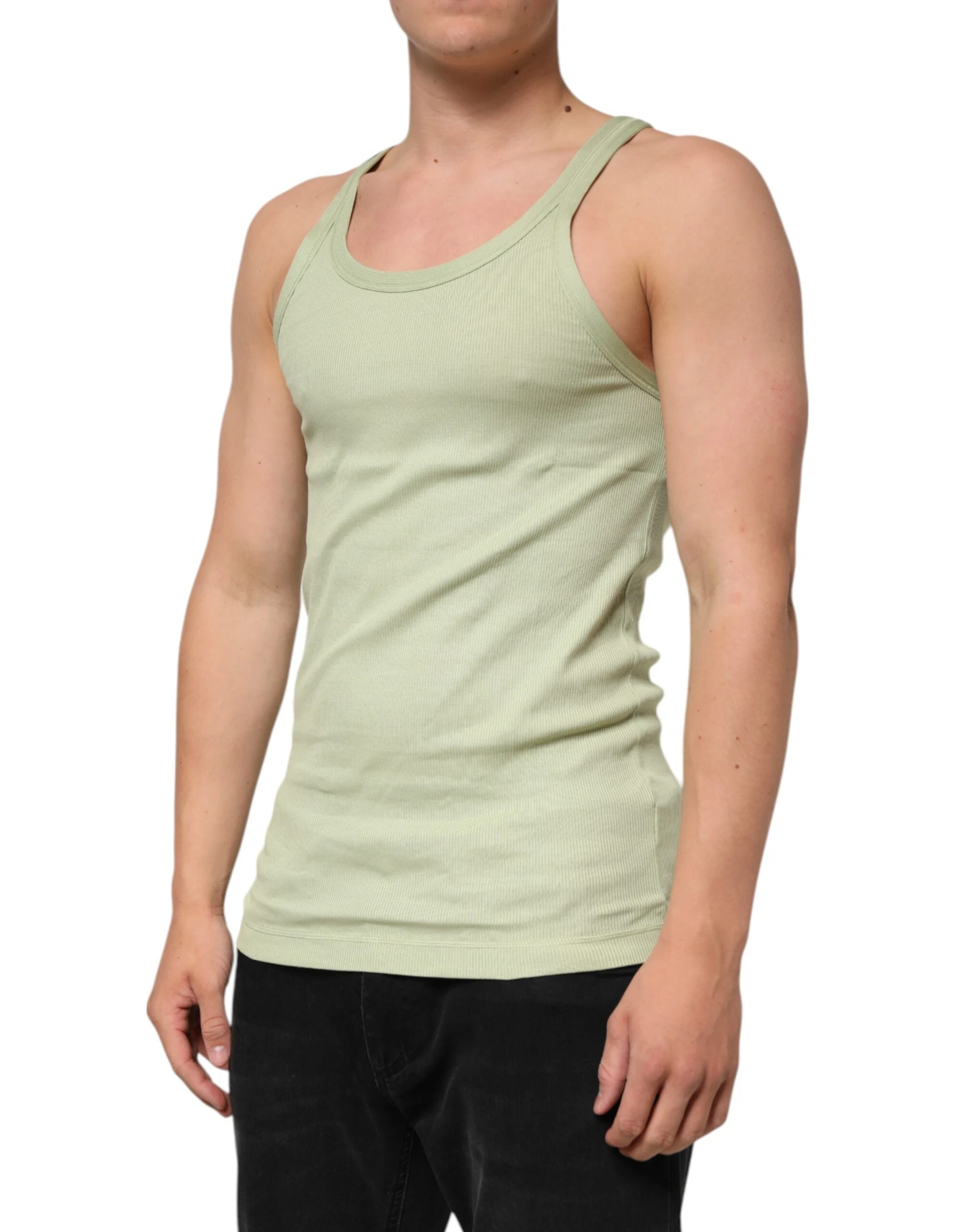Dolce & Gabbana Light Green Tank Sleeveless Men Men Men's T-shirt 4 Dolce & Gabbana Light Green Tank Sleeveless Men Men Men's T-shirt - Image 2