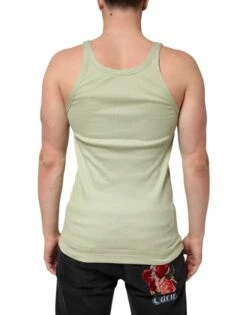 Dolce & Gabbana Light Green Tank Sleeveless Men Men Men's T-shirt 9 Dolce & Gabbana Light Green Tank Sleeveless Men Men Men's T-shirt -Lux Lair Store 8797077