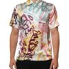 Dolce & Gabbana White Silk Hawaiian Graffiti Print Men Casual Men's Shirt -Lux Lair Store 9045855
