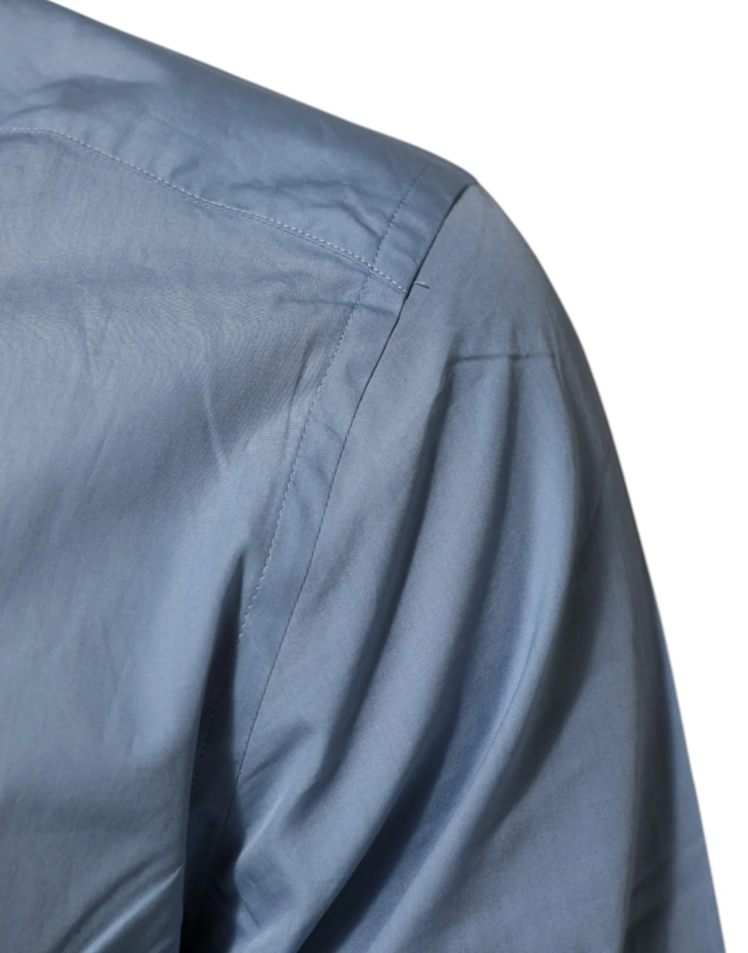 Dolce & Gabbana Blue Cotton Collared GOLD Formal Dress Men's Shirt (Pre-Owned) 7 Dolce & Gabbana Blue Cotton Collared GOLD Formal Dress Men's Shirt (Pre-Owned) - Image 5