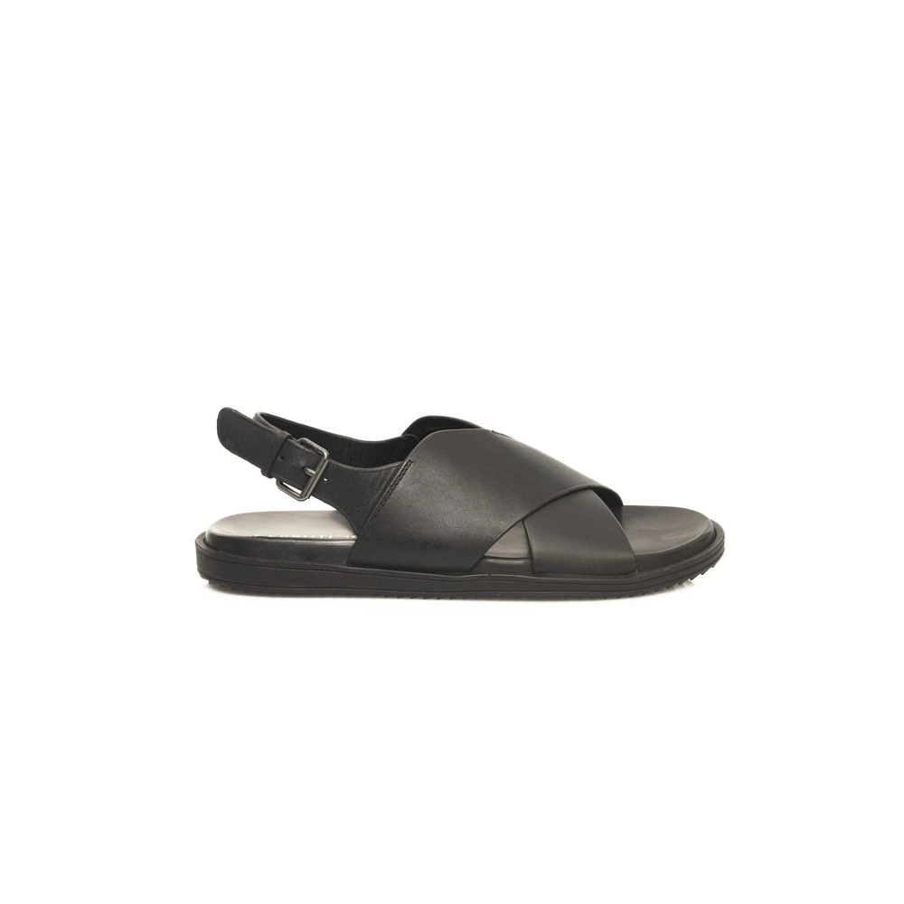 Cerruti 1881 Black Leather Men Men's Sandal 3 Cerruti 1881 Black Leather Men Men's Sandal