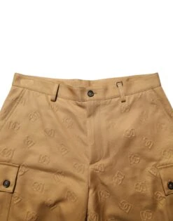 Dolce & Gabbana Brown Cotton Stretch Logo CargoBermuda Men's Shorts 10 Dolce & Gabbana Brown Cotton Stretch Logo CargoBermuda Men's Shorts -Lux Lair Store 9212312