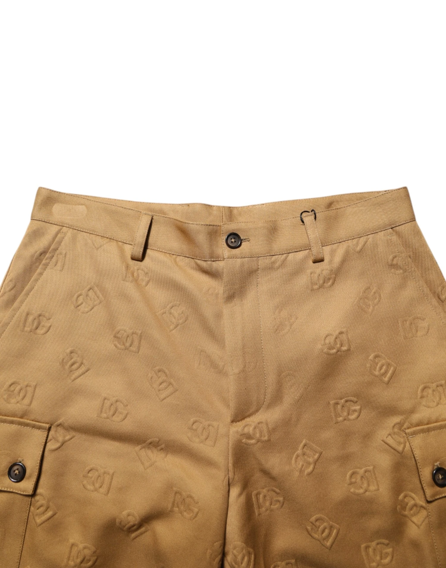 Dolce & Gabbana Brown Cotton Stretch Logo CargoBermuda Men's Shorts 6 Dolce & Gabbana Brown Cotton Stretch Logo CargoBermuda Men's Shorts - Image 4