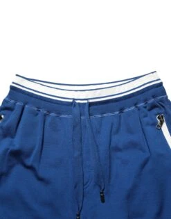 Dolce & Gabbana Blue Cotton Blend Bermuda Sweatpants Men's Shorts -Lux Lair Store 9212443
