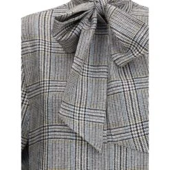 Thom Browne Hunting Tweed Silk Twill Women's Shirt 7 Thom Browne Hunting Tweed Silk Twill Women's Shirt -Lux Lair Store 9344820