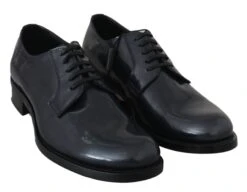 Dolce & Gabbana Blue Leather Derby Dress Formal Men's Shoes -Lux Lair Store 999587