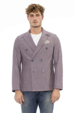 Distretto12 Purple Cotton Men Men's Blazer 11 Distretto12 Purple Cotton Men Men's Blazer -Lux Lair Store di 23612 it52 xl 1