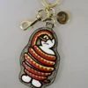 New GUCCI UNICEF GG Canvas/Leather Key Ring/Charm Snowman And Snake -Lux Lair Store keyring snowmansnake