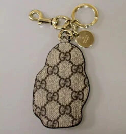 New GUCCI UNICEF GG Canvas/Leather Key Ring/Charm Snowman And Snake -Lux Lair Store keyring snowmansnake 3