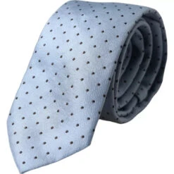 Dolce & Gabbana Light Blue Polka Dot Silk Adjustable Men Men's Tie
