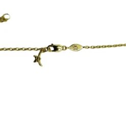 MCM Women's Gold 3D Logo Laurel Charm Pendant Necklace -Lux Lair Store mejasmm05dg001 4