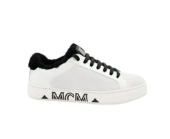 MCM Women's White Milano Suede Black Shearling Low Top Sneaker (37 EU / 7 US) 11 MCM Women's White Milano Suede Black Shearling Low Top Sneaker (37 EU / 7 US) -Lux Lair Store mes9ada02wt white 37 3