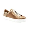 MCM Women's Rose Gold Leather Low Top Sneakers MES9AMM00TC 1 MCM Women's Rose Gold Leather Low Top Sneakers MES9AMM00TC -Lux Lair Store mes9amm00tc rosegold 35 1