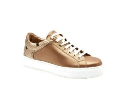 MCM Women's Rose Gold Leather Low Top Sneakers MES9AMM00TC -Lux Lair Store mes9amm00tc rosegold 36 1 e9c799a1 31f2 4772 9d06 7e0b34571e28
