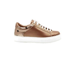 MCM Women's Rose Gold Leather Low Top Sneakers MES9AMM00TC -Lux Lair Store mes9amm00tc rosegold 38 2 1e4ccc58 f380 413b aa2b 066f57ed261c