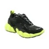 MCM Women's Black Luft Collection Suede Neon Green Trim Sneaker (37 EU / 7 US) -Lux Lair Store mes9amm66bk black 37 1