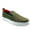 MCM Men's Moss Green Orange Logo Leather Slip On Sneaker (41 EU / 8 US) 2 MCM Men's Moss Green Orange Logo Leather Slip On Sneaker (41 EU / 8 US) -Lux Lair Store mex9amm61g8 green 41 1