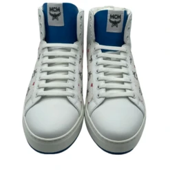 MCM Men's White Leather Rainbow Spectrum Hi Top Sneaker 22 MCM Men's White Leather Rainbow Spectrum Hi Top Sneaker -Lux Lair Store mex9smm07wa 4