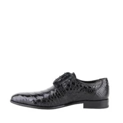 Mezlan Men's Derby Lace Up Black Crocodile Dress Shoes -Lux Lair Store mezlan 13863 black 9.5 7