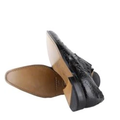 Mezlan Men's Derby Lace Up Black Crocodile Dress Shoes -Lux Lair Store mezlan 13863 black 9.5 8