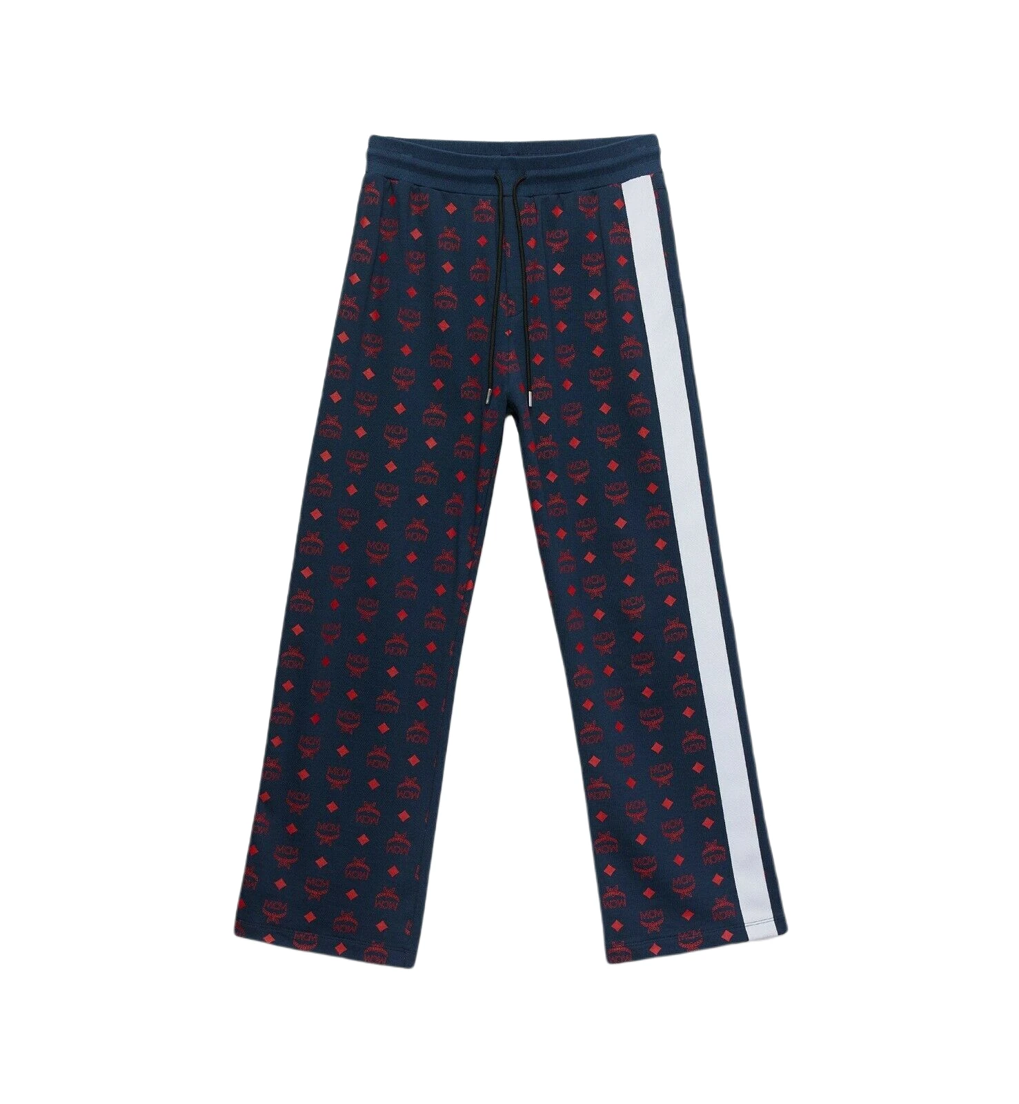 MCM Men's Deep Blue Sea Cotton Monogram And Stripe Sweat Pants MHP9AMM85VS (Regular; XL) 3 MCM Men's Deep Blue Sea Cotton Monogram And Stripe Sweat Pants MHP9AMM85VS (Regular; XL)