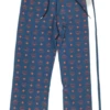 MCM Men's Deep Blue Sea Cotton Monogram And Stripe Sweat Pants