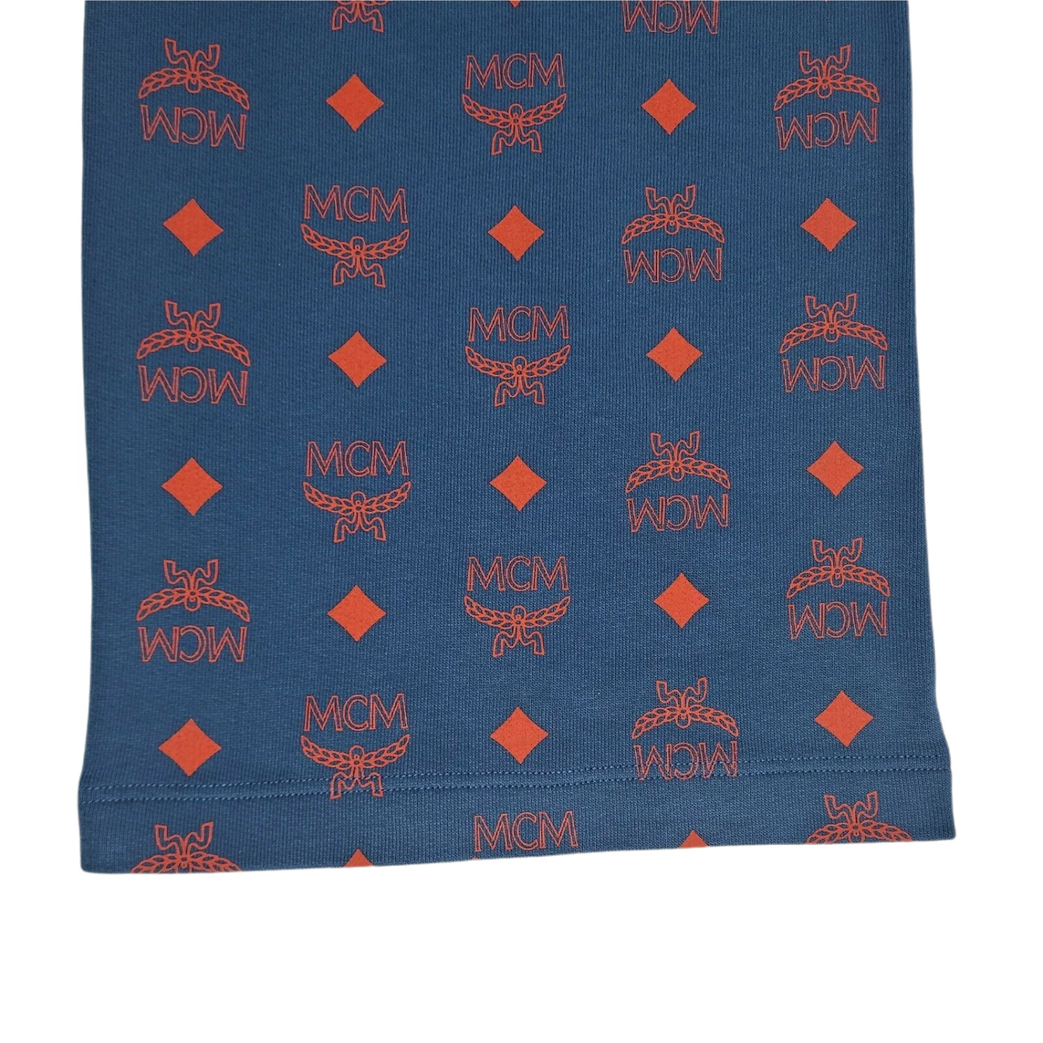 MCM Men's Deep Blue Sea Cotton Monogram And Stripe Sweat Pants MHP9AMM85VS (Regular; XL) 5 MCM Men's Deep Blue Sea Cotton Monogram And Stripe Sweat Pants MHP9AMM85VS (Regular; XL) - Image 3