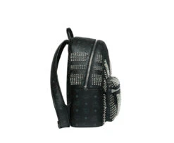 MCM Men's Black Crystal Studs Graded M Visetos Stark Backpack -Lux Lair Store mmk9sve20bk001 8809578706190 3