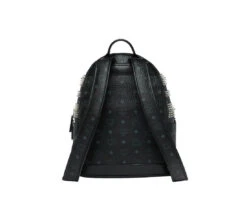 MCM Men's Black Crystal Studs Graded M Visetos Stark Backpack -Lux Lair Store mmk9sve20bk001 8809578706190 4
