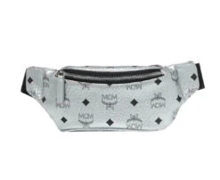 MCM Men's Jemison Silver Coated Canvas Small 2 In 1 Backpack Belt Bag Muk9sjv23sb001 -Lux Lair Store muk9sjv23sb001 7