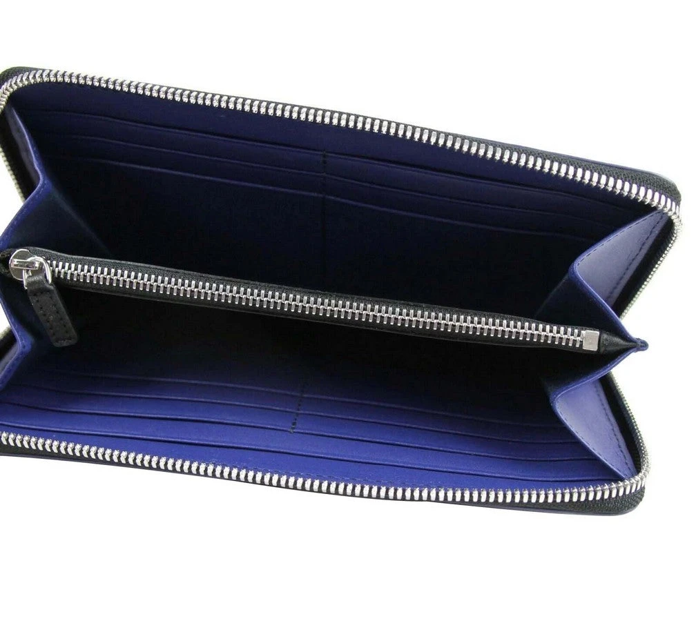 MCM Men's Navy Leather With Logo Large Zipped Wallet MXL9SCE96VY001 6 MCM Men's Navy Leather With Logo Large Zipped Wallet MXL9SCE96VY001 - Image 4