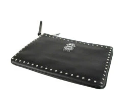 MCM Unisex Black Nappa Leather Studded Robert Wristlet Zip Pouch MZZ9SRO32BK001 -Lux Lair Store mzz9sro32bk001 8809578655825 5