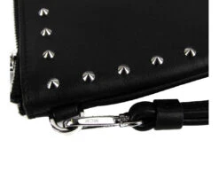 MCM Unisex Black Nappa Leather Studded Robert Wristlet Zip Pouch MZZ9SRO32BK001 -Lux Lair Store mzz9sro32bk001 8809578655825 6