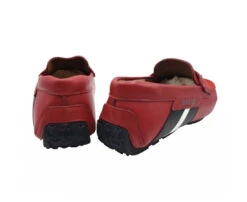 Bally Men's Red Piotre Leather / Suede With Black / White Web Logo Slip On Loafer Shoes (6.5 EU / 7.5D US) 14 Bally Men's Red Piotre Leather / Suede With Black / White Web Logo Slip On Loafer Shoes (6.5 EU / 7.5D US) -Lux Lair Store piotre 318 corvette us7.5d 5