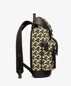 MCM Brandenburg Yellow/Black Cubic Monogram Unisex Nylon Backpack 17 MCM Brandenburg Yellow/Black Cubic Monogram Unisex Nylon Backpack -Lux Lair Store s mmkcsck01yw001 8809735045421 ftg3