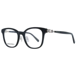 Swarovski Elegant Black Acetate Full-Rim Women's Eyeglasses