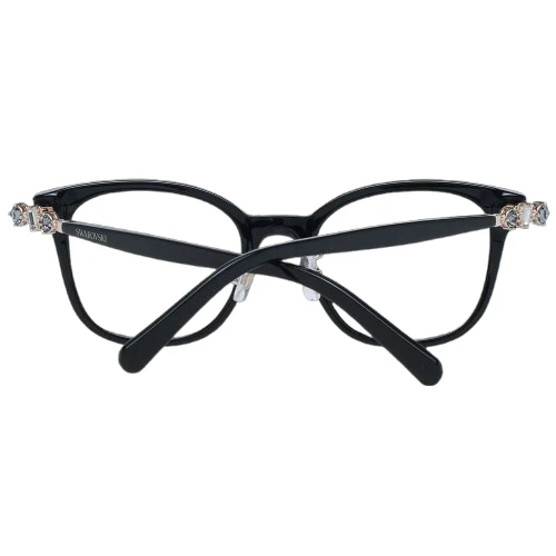Swarovski Elegant Black Acetate Full-Rim Women's Eyeglasses 5 Swarovski Elegant Black Acetate Full-Rim Women's Eyeglasses - Image 3