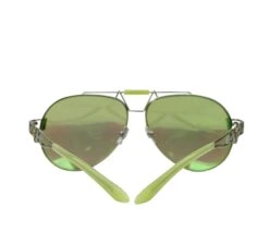 Versace Mirrored Lime Green Metal Aviator Sunglasses -Lux Lair Store versace 2160 1358 8n 12609703 3