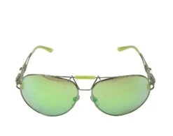 Versace Mirrored Lime Green Metal Aviator Sunglasses -Lux Lair Store versace 2160 1358 8n 12609703 4