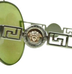 Versace Mirrored Lime Green Metal Aviator Sunglasses -Lux Lair Store versace 2160 1358 8n 12609703 8
