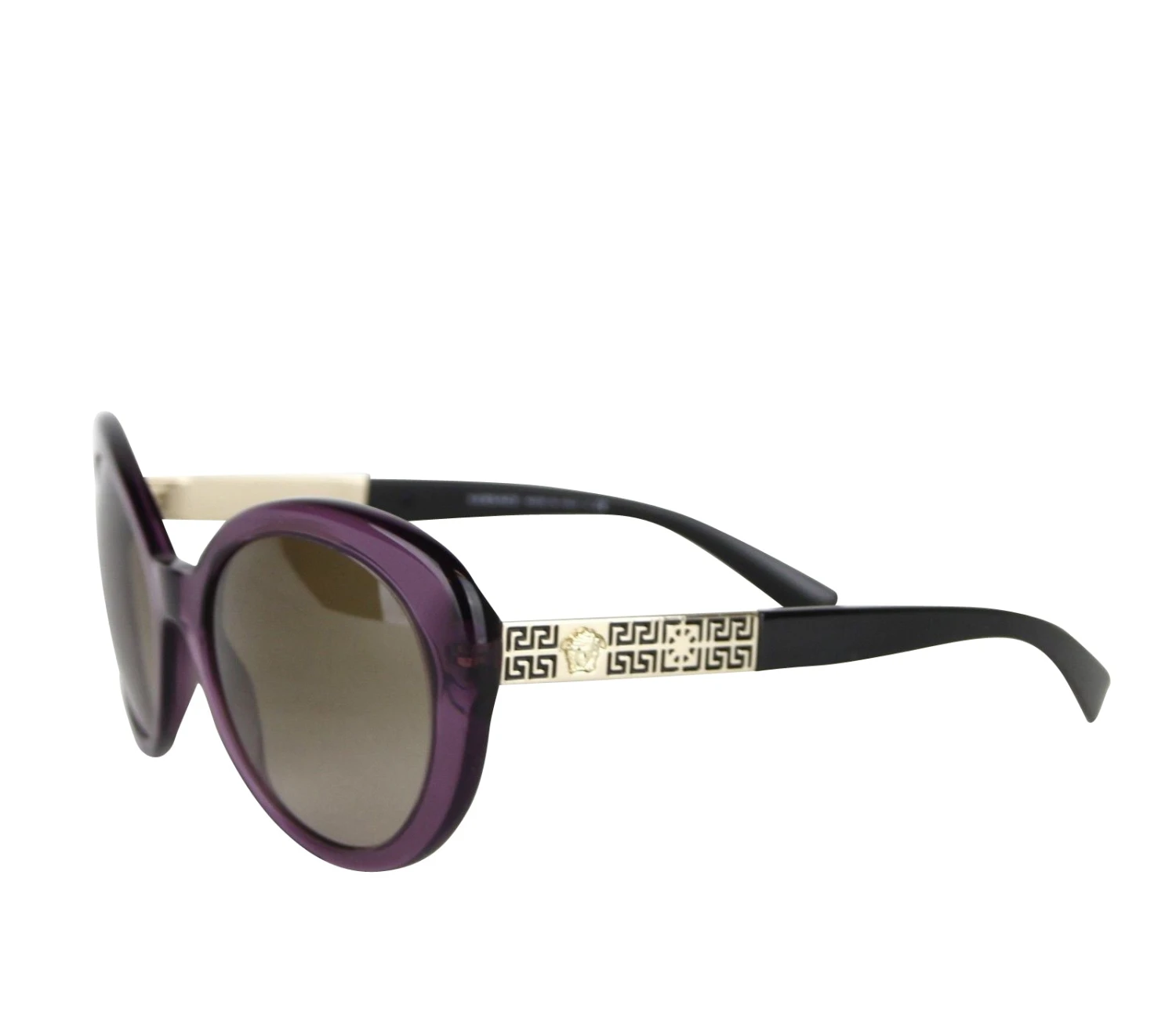 Versace Gradient Transparent Violet Metal Sunglasses 3 Versace Gradient Transparent Violet Metal Sunglasses