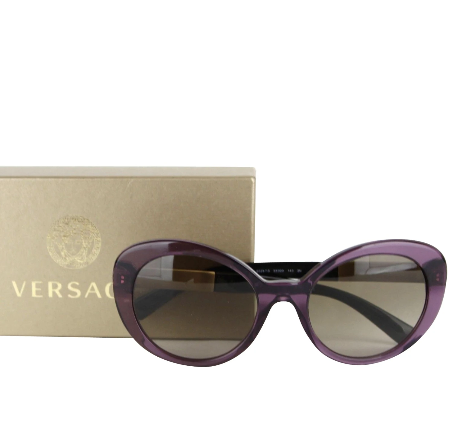 Versace Gradient Transparent Violet Metal Sunglasses 4 Versace Gradient Transparent Violet Metal Sunglasses - Image 2
