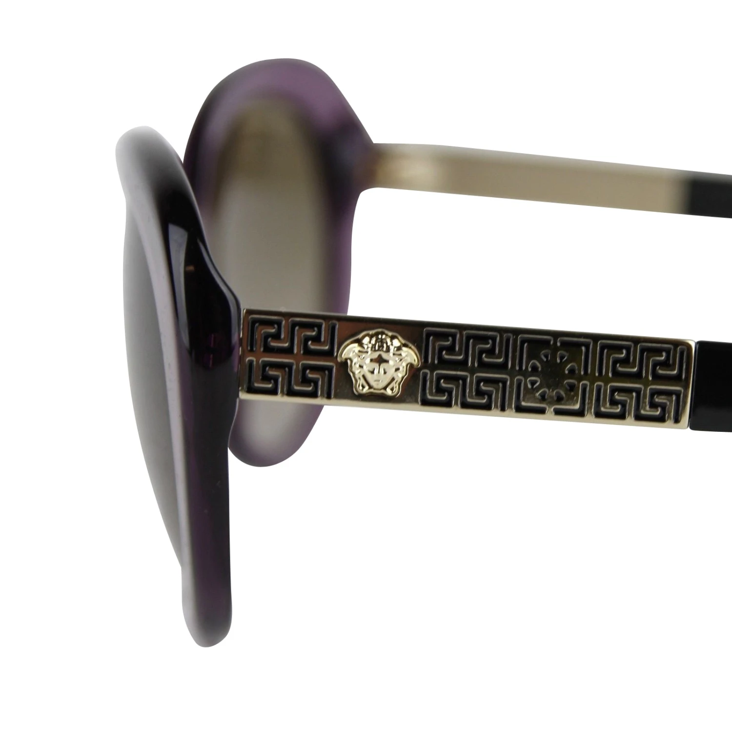 Versace Gradient Transparent Violet Metal Sunglasses 7 Versace Gradient Transparent Violet Metal Sunglasses - Image 5